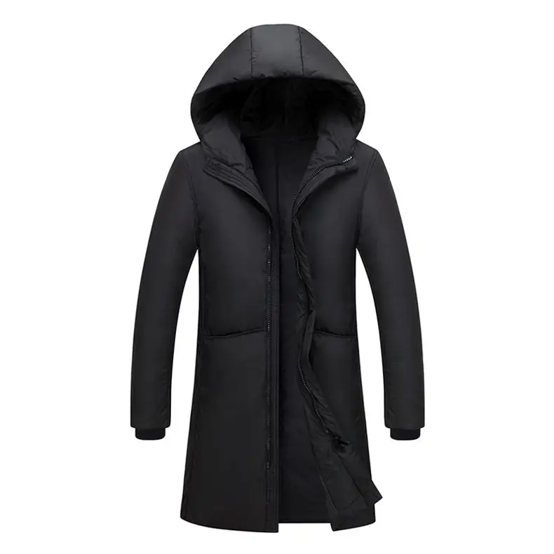 50% white duck down long jackets men Winter long parkas Waterproof windproof hooded coat male High quality thicken coats 7805-01