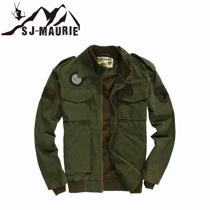 

2019 Tactical Hiking Jacket Men's Airborne Military Uniform Army Style Special Troops Coat American Military Clothing Male Green