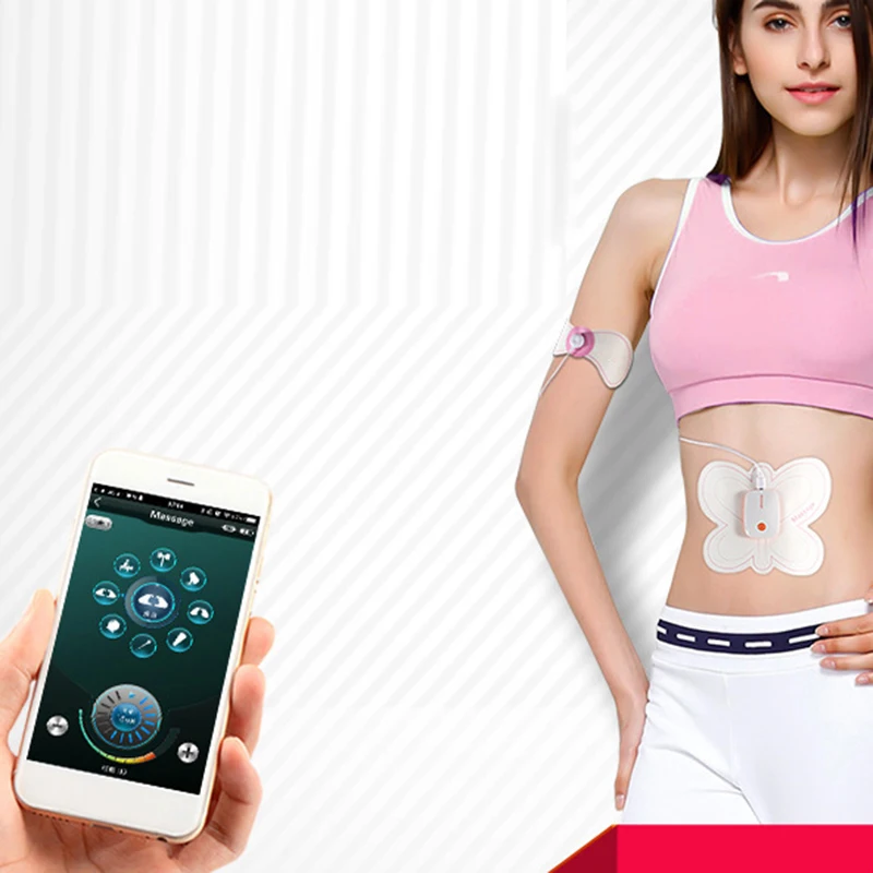 Smart EMS Muscle Stimulation Body Slimming Beauty Machine Abdominal Muscle Exerciser Training Device Body Massager With APP 30