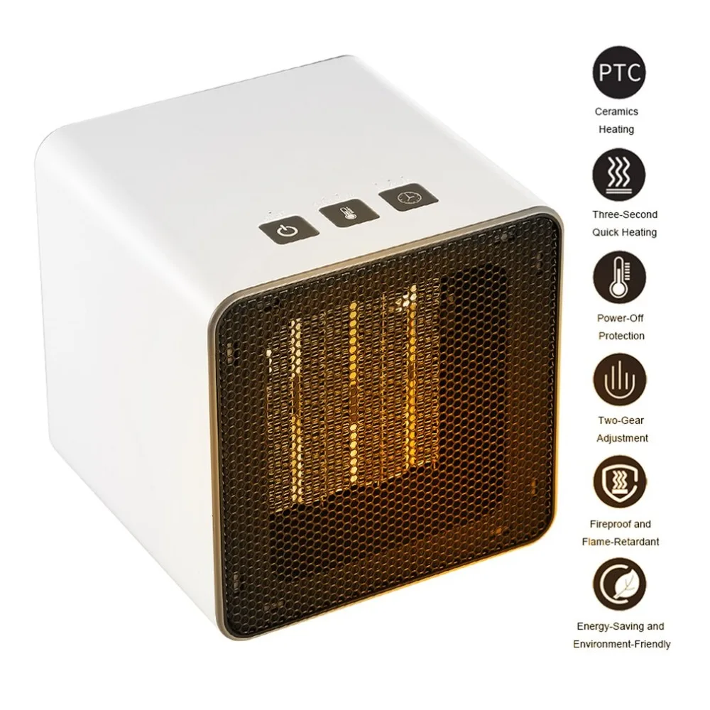 

Handy Mini Fast Heater Durable Personal Electric Heater Portable Winter Warmer Fan Heater for Office Home Room US/EU/UK Plug