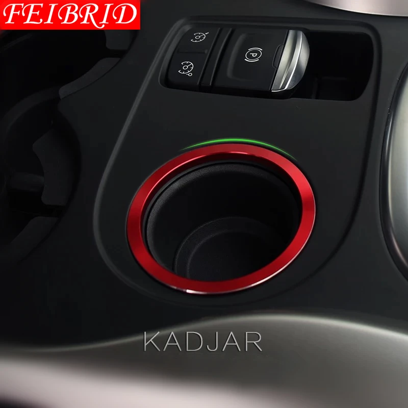 Interior For Renault Kadjar 2016-2018 Gear Box Cover Ring Molding Colorfully