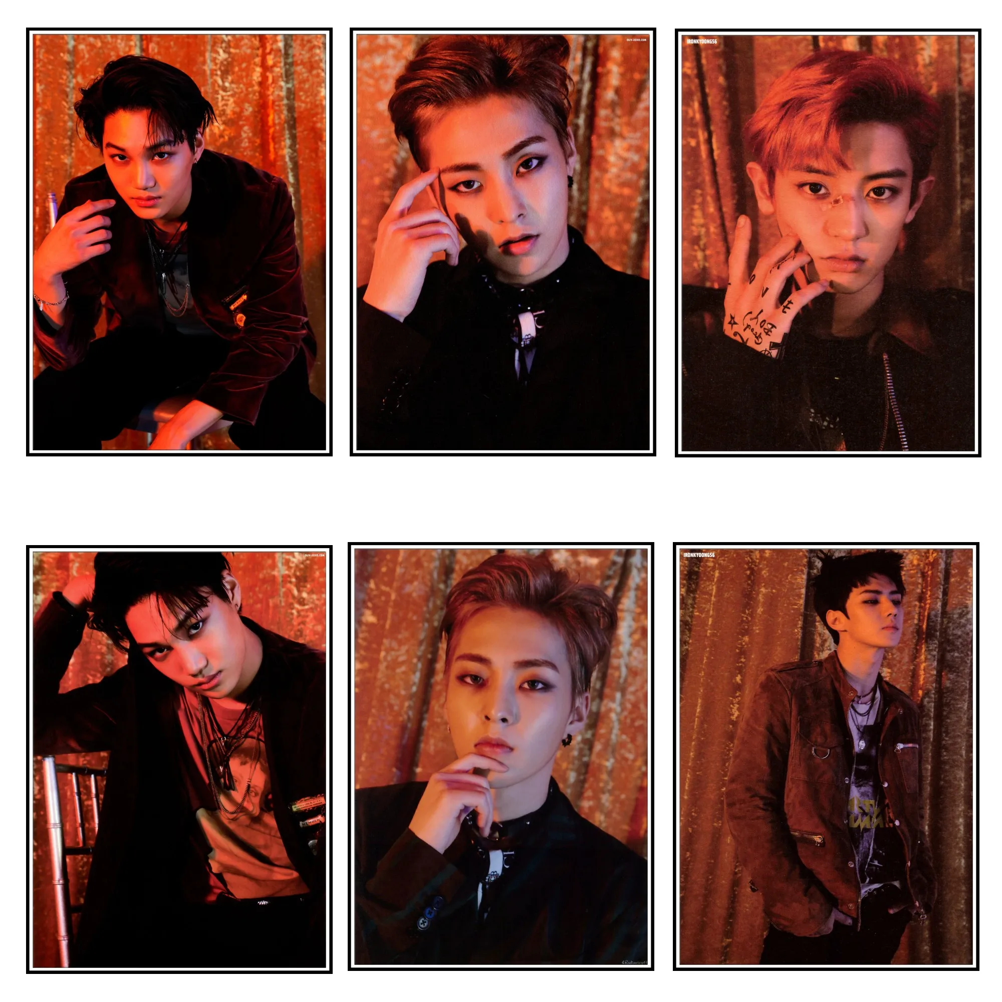 

New EXO Poster Clear White Paper Poster Wall Vintage Poster Livingroom Decor Bar Paper Prints Home Art Wall Stickers 2003