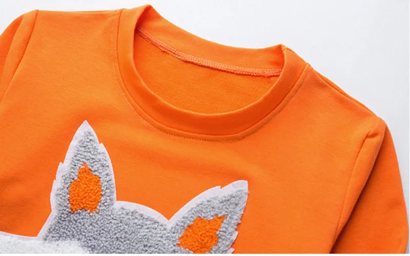 Girl fox head long sleeve suit (13)