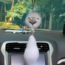 Автомобильный кулон Лисий волос подвеска автомобиль-установленный норки волос заднего вида подвеска на зеркало аксессуары