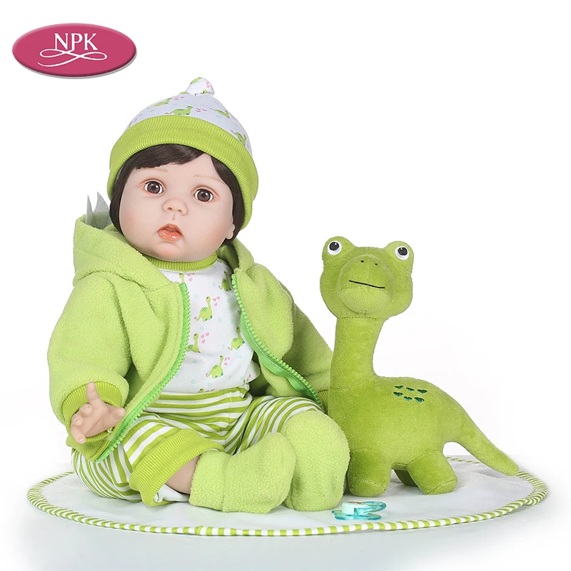 

NPK 55CM Reborn Girl Baby Silicone Dolls Educational Toys Realistic Newborn Babies Lifelike Princess Toddler Menina Brinquedo