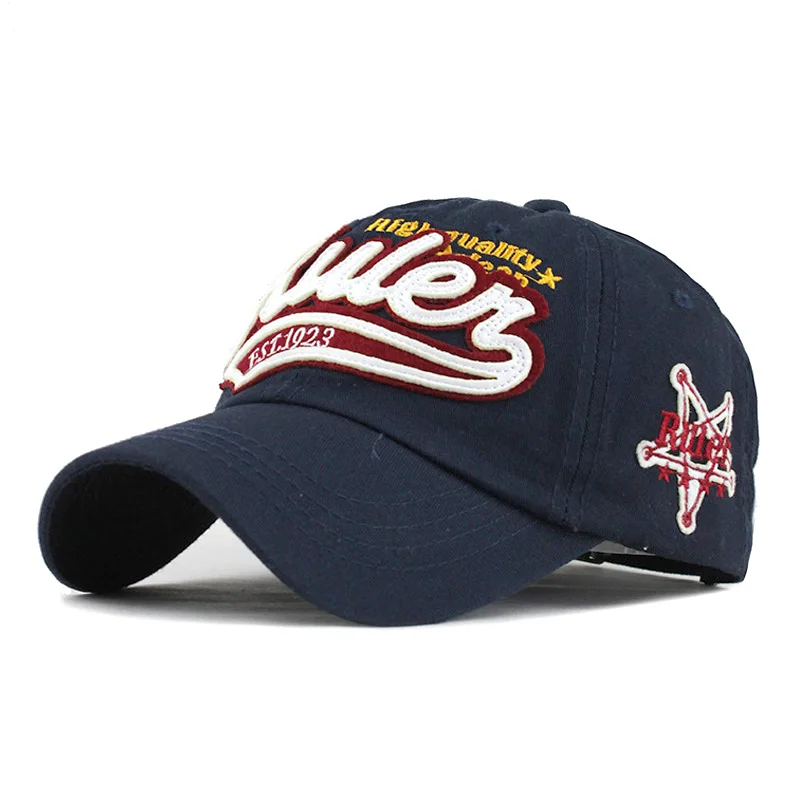 [FLB] брендовая мужская бейсболка, Женская бейсбольная кепка Bone, шапки для мужчин, кепка для папы, модная кепка, регулируемая хлопковая кепка с надписью HatF165 - Цвет: F165 Navy