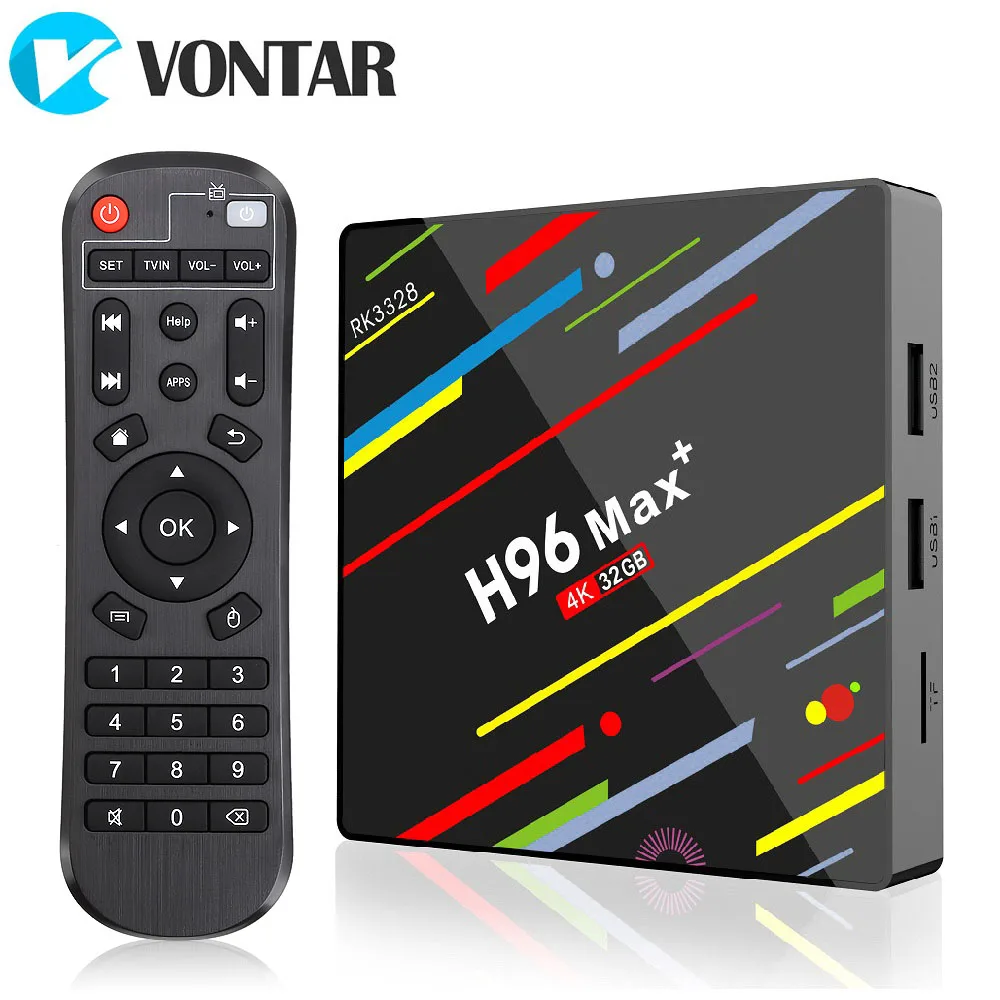  Android 9.0 4GB 32GB 64GB Samrt TV Box Rockchip RK3328 Support 1080p 4K 60fps Netflix Youtube H96 M