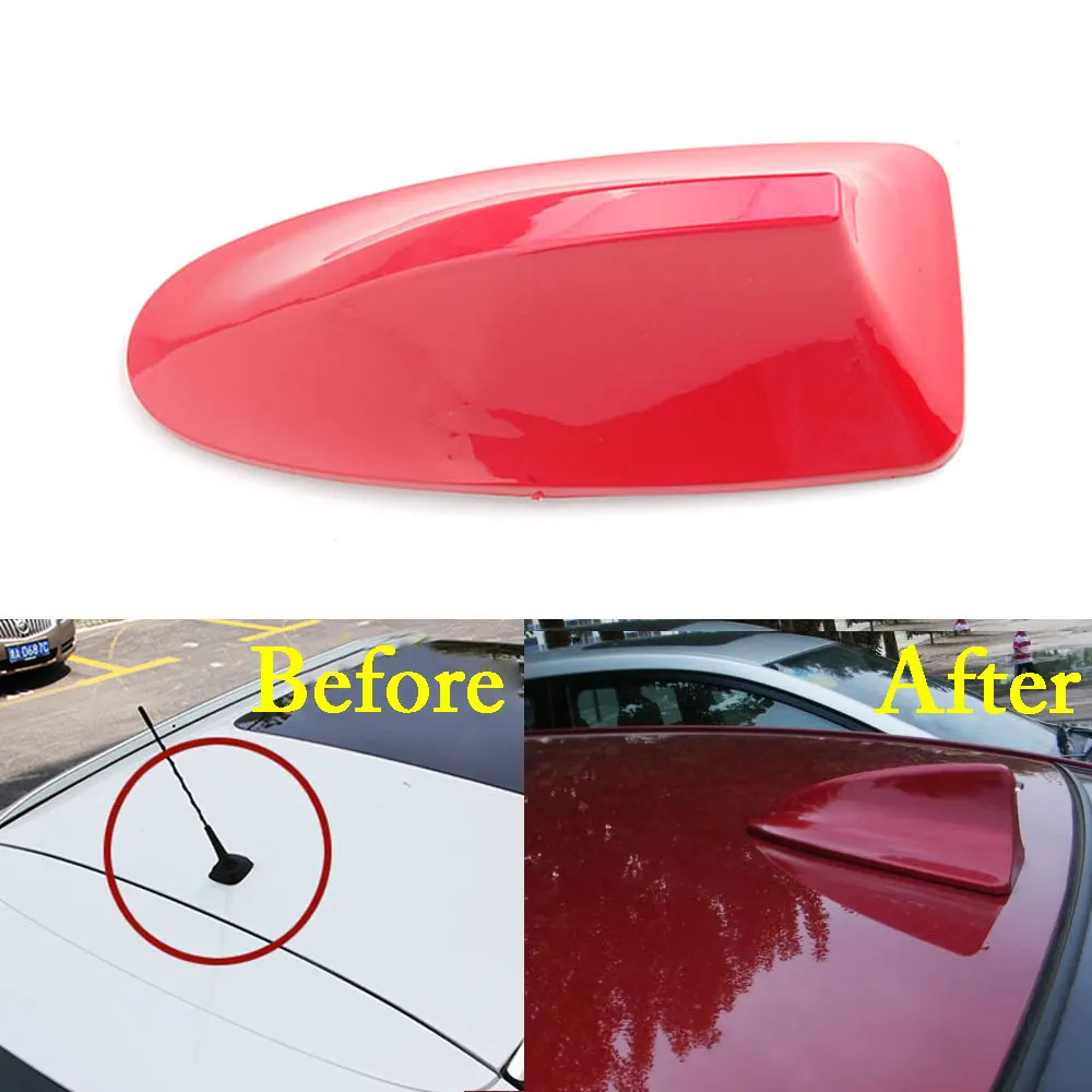 

BBQ@FUKA New Paint Metallic Blank Radio Shark Fin Base Roof Antenna Aerial Cover Decoration Fit For Ford Focus 2012 Accessories