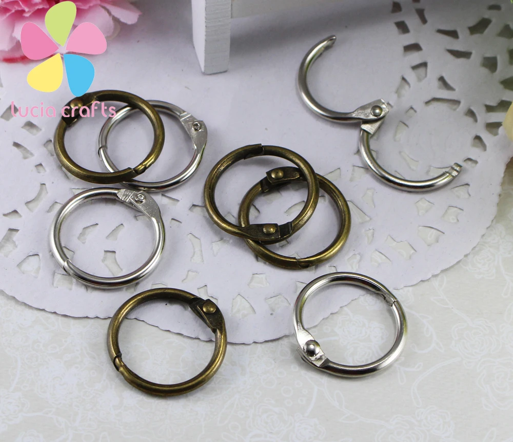 Распродажа Lucia crafts 19 мм/51 мм/63 мм серебристо бронзовое металлическое кольцо для