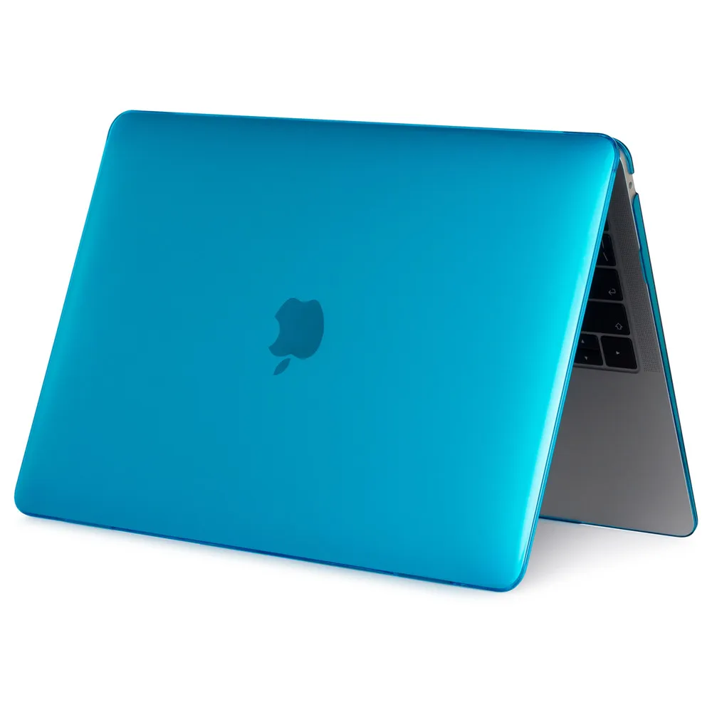 Прозрачный чехол с сенсорной панелью для Apple Macbook Air Pro retina 11 12 13 15 чехол для ноутбука для Mac 13 дюймов A2159 - Цвет: Crystal Light Blue