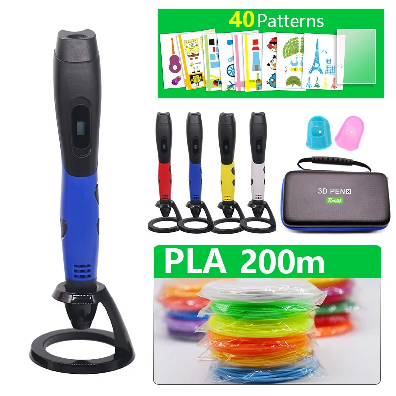 Новое поступление 3D Ручка 3d Печатающая ручка 50/100/200 метров пла материал для