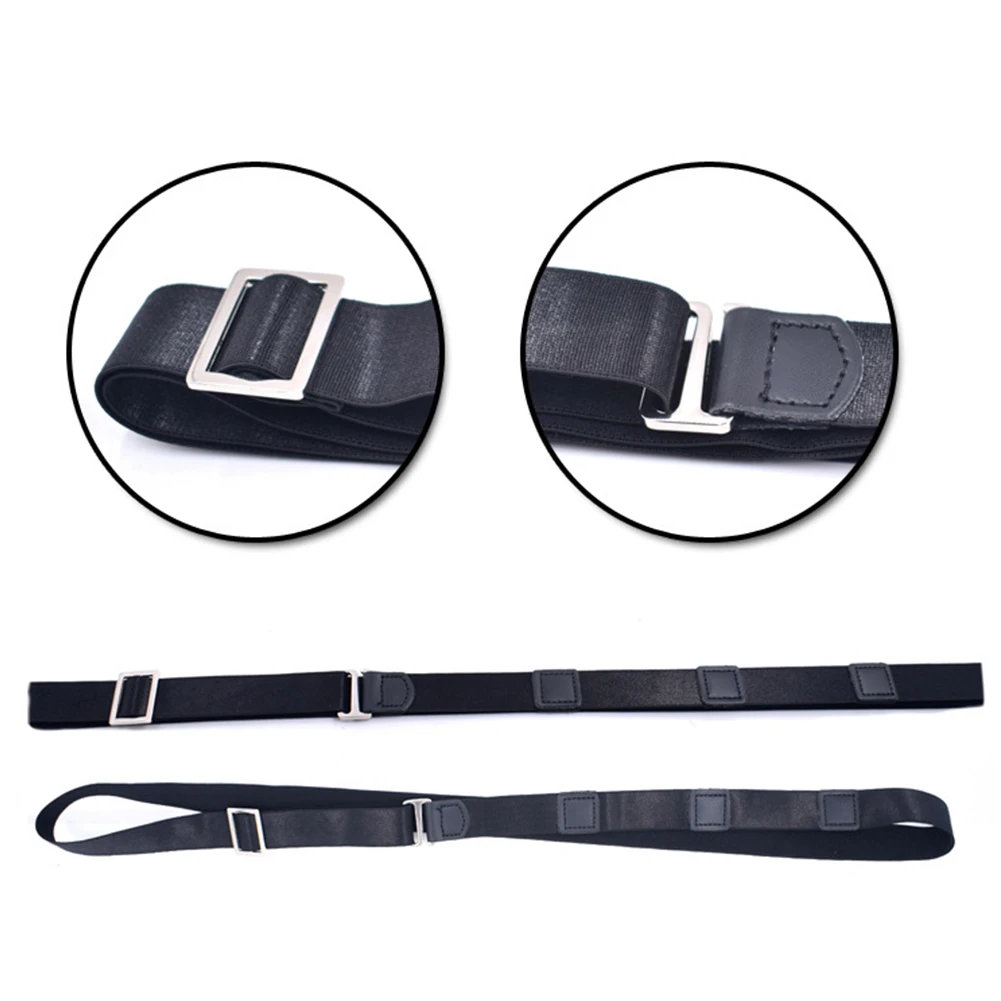 

Strap Chinlon Sturdy Belt Tucked Shirt Stay Slim Practical Universal Elastic Anti Slip Band Waist Men Women