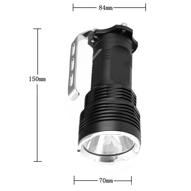 Светодиодный фонарик 18650 CREE XM L2 белый и желтый can choo дальность 500-800 метров уличный Портативный перезаряжаемый прожектор