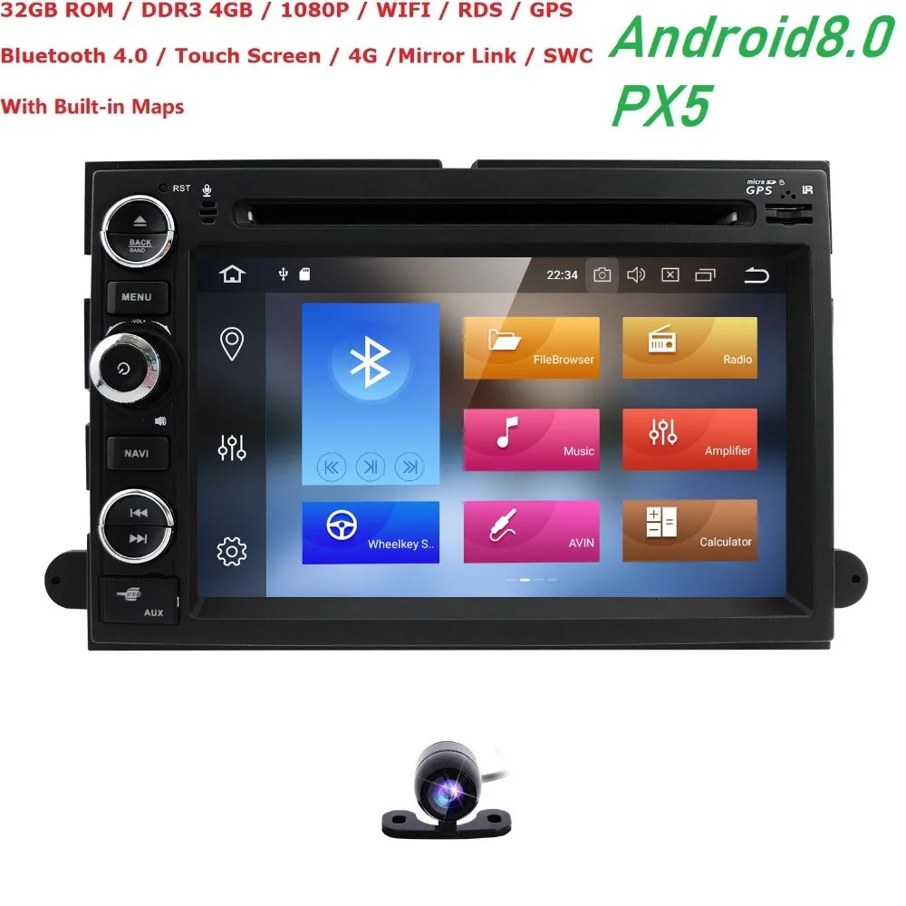 

Free Shipping Android8.0 RAM 4G ROM 32G OctaCore Car DVD GPS For Ford Focus Fusion Expedition F150 F250 F500 Escape Edge Mustang