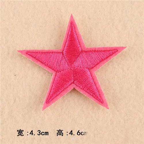 10pcs Small star embroidered patch DIY cartoon badge hat  logo accessories of iron on application  transfers 