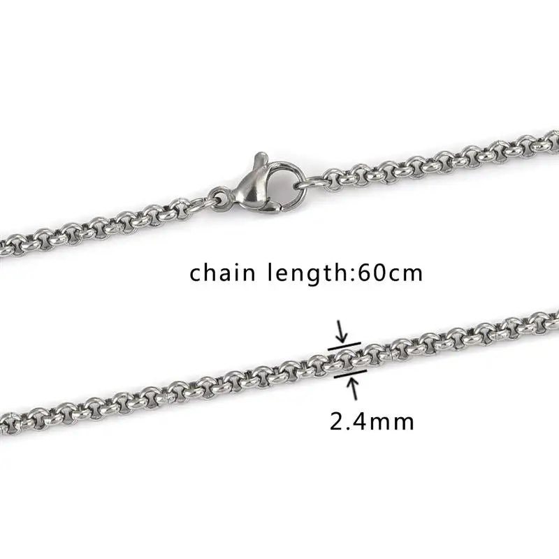 Jiayiqi Классическая Базовая цепочка для мужчин, нержавеющая сталь, застежка-лобстер, регулируемое женское ожерелье, цепочка, модное ювелирное изделие, 60 см - Окраска металла: Style5