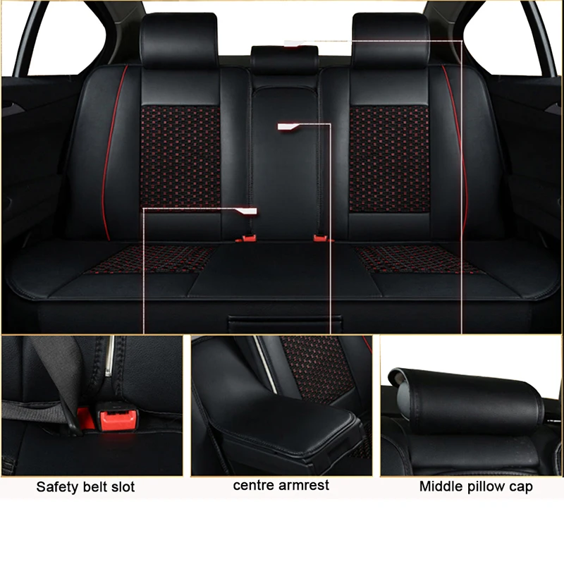 Автомобильные чехлы KADULEE из ледяного шелка для ford ranger mercedes w202 hyundai ix35 ix25 opel corsa d zafira