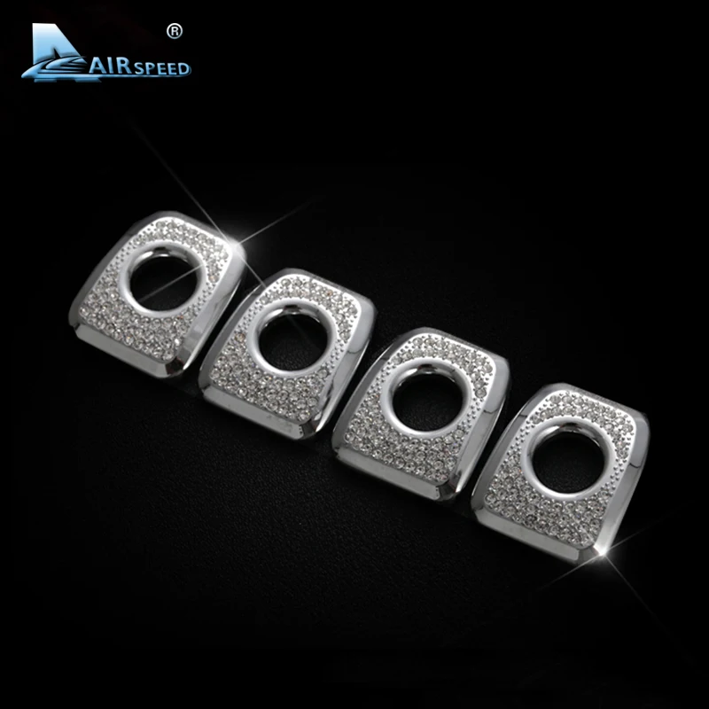 

Airspeed 4pcs Diamond Lock Pins Decorative Cover Trim Interior Pin Cap Cover Trim for BMW X3 X4 F25 F26 Accessories Car Styling