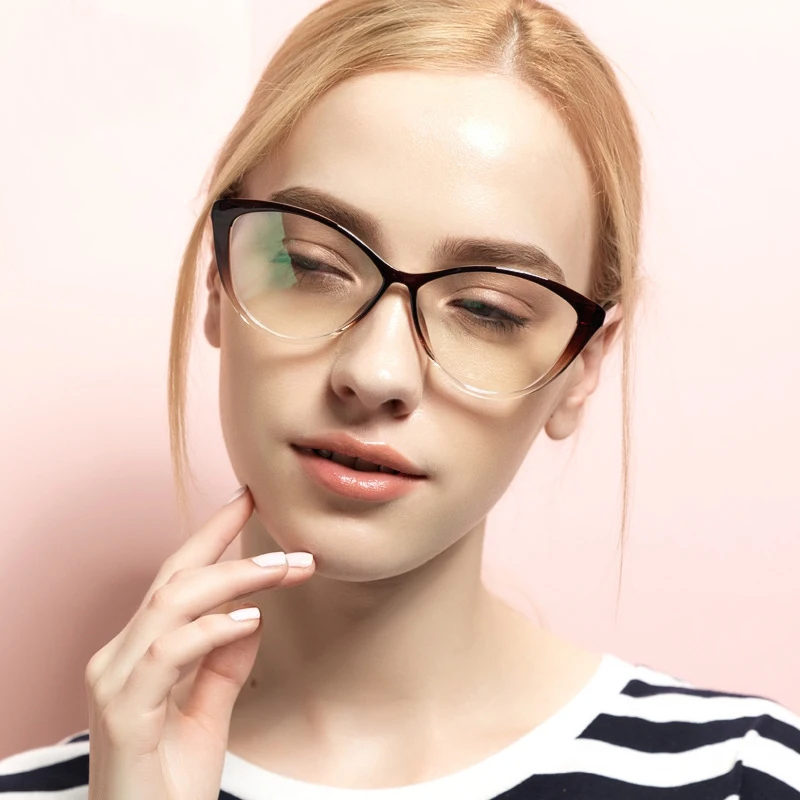 

Logorela Eyeglasses Optical Spectacles Glasses Frame for Women Eyewear with 6 Colors Free Assembly with Rx Lenses 5865