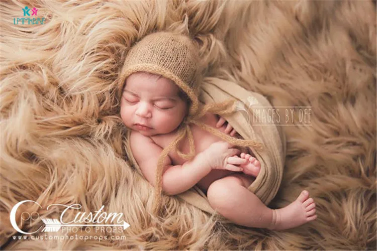 Шерстяное детское одеяло для новорожденных мягкий удобный однотонный детский реквизит для фотосъемки детское хлопчатобумажное одеяльце пеленание