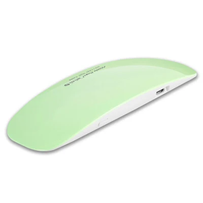 green SUNmini 9 Вт УФ светодиодный светильник мини-лампа для ногтей портативный usb-кабель для Прайм лака для ногтей гель отверждения машина ногти на руках, ногти на ногах маникюр - Цвет: green