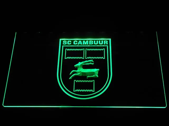 B1016 SC Cambuur Leeuwarden Эредивизи футбол светодиодный неоновый знак | Дом и сад