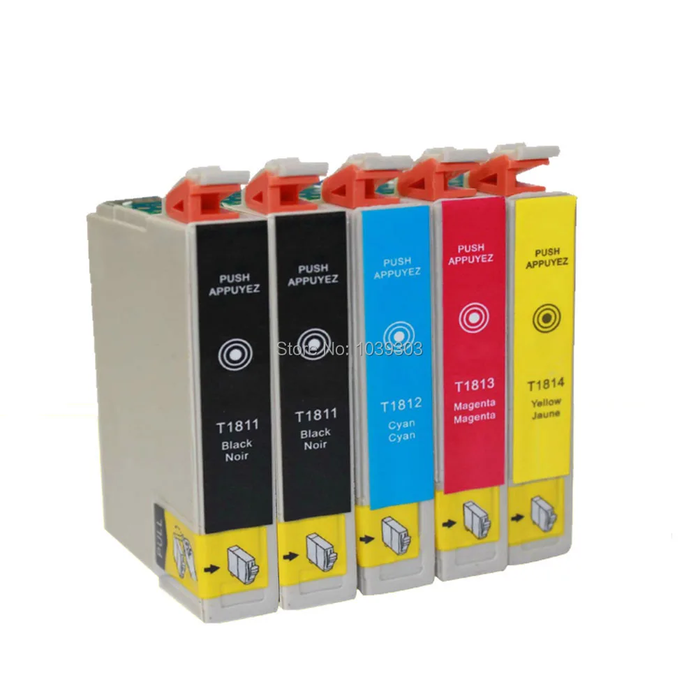 5x T1811 ink cartridge compatible For epson XP 225 XP 322 XP 325 XP 422