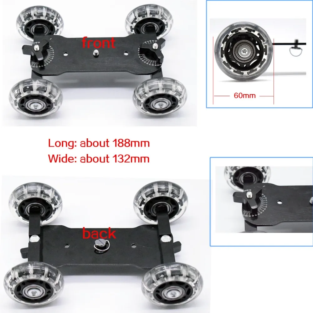  Mobile Rolling Sliding Dolly Stabilizer Skater Slider 11