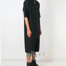 S-6XL! Мужчины на молнии низкий шаговый шов Шорты с лето и осень черный сиамские Шорты рукавом комбинезон