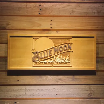 

Blue Moon Beer Bar 3D Wooden Signs