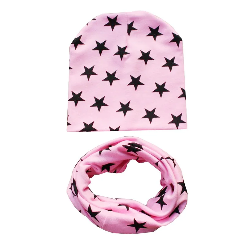Pink hat scarf