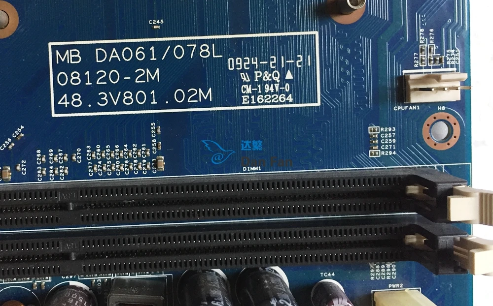 DA061/078L десктопная материнская плата для ACER X1300 X1301 EL1300 X3300 EL1330 08120 2M 48 3v801.02m 100%
