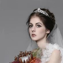Тиара сделать casamento Coroa раинья mulheres acessorios пункт cabelo Nupcial головной убор Cabelo Joias Acessórios de Noiva повязка на голову