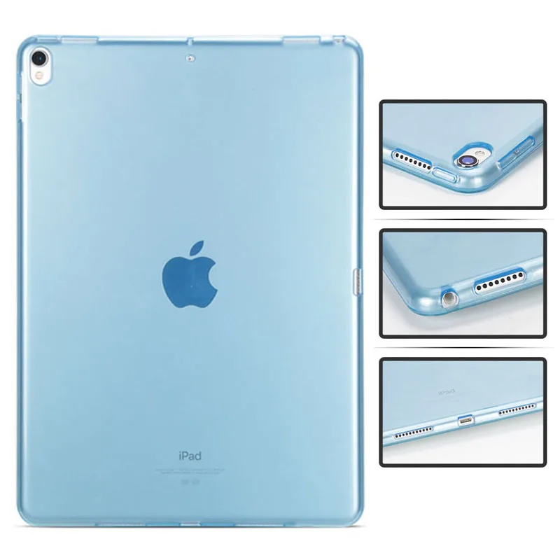 

For New Ipad Pro 12.9 Case Silicone Cover Ultra Thin Transparent Drop Resistance Shockproof For Apple Ipad 12.9 Inch Soft Case