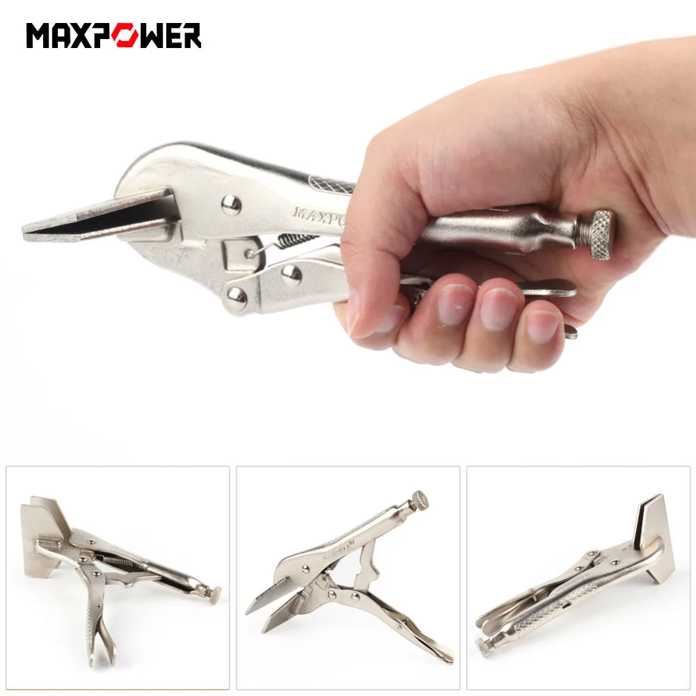 

8 Inches/10 Inches Sheet Locking Pliersworkshop Sheet Metal Auto Panel Repair Spot Welding Spottery Straightening Grip Locking