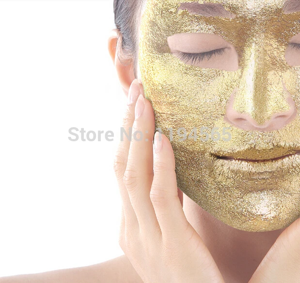 5 шт. 4,33*4,33 см золотая фольга маска лист спа 24 к Золотая маска для лица Таиланд оборудование для салона красоты против морщин лифтинг уход за лицом