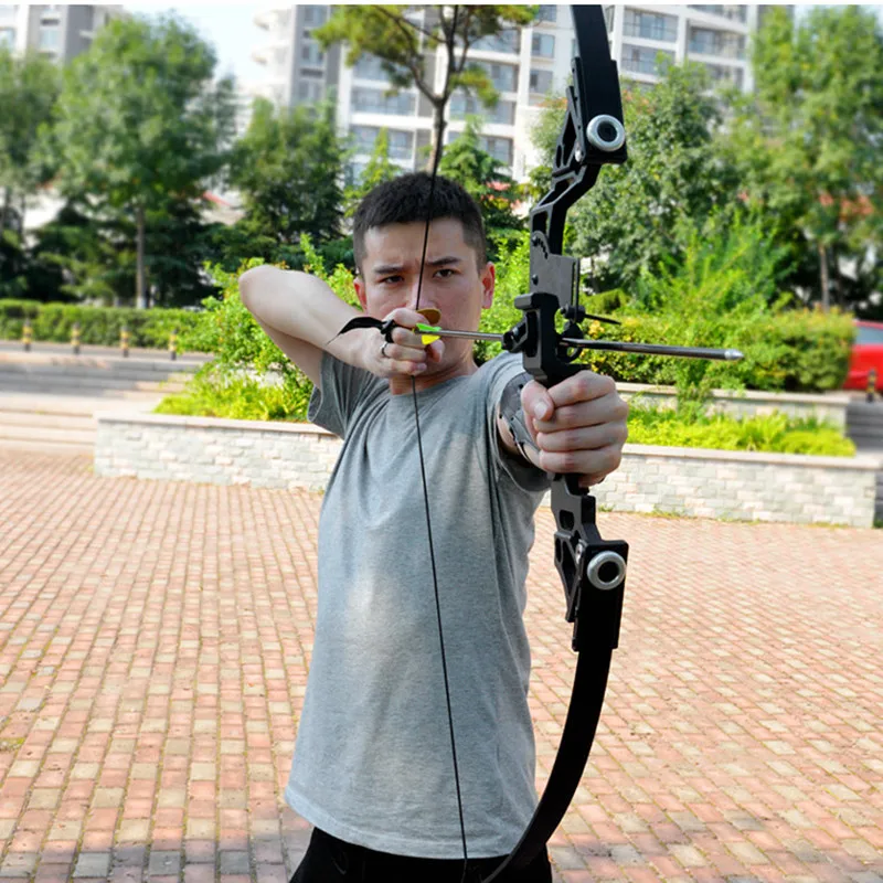 Skup Potężny łuk refleksyjny 35 40lbs profesjonalny łuk do polowań łucznictwo garnitur do polowania na zewnątrz strzelanie praktyka strzały akcesoria