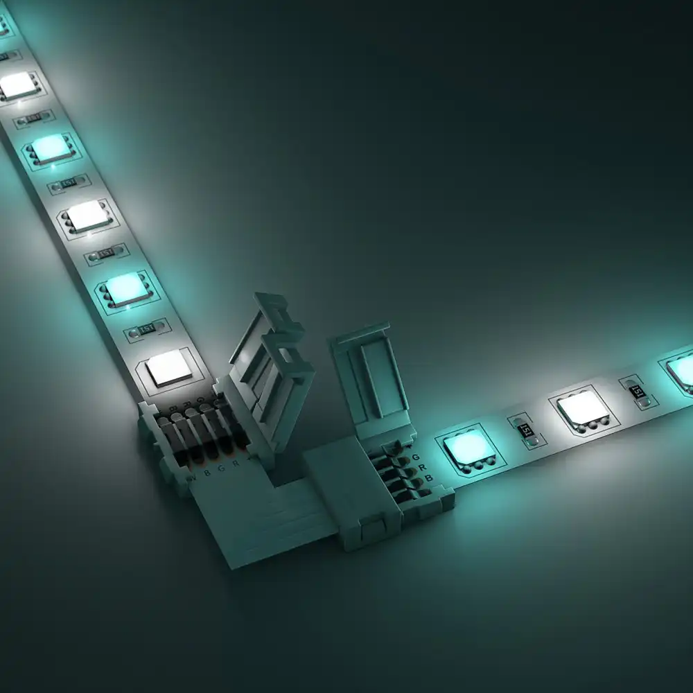 5 шт. коннектор для светодиодной ленты rgb RGBW L X T образный сплиттер без пайки