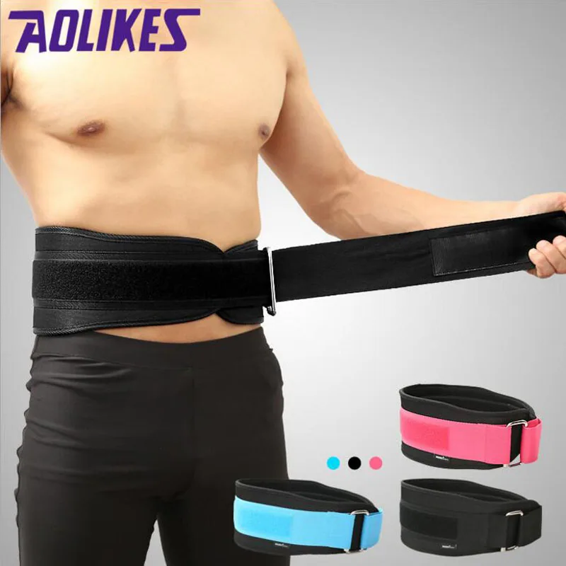 Aolikes كمال الأجسام اللياقة للتعديل رفع الاثقال حزام واسع الظهر حزام الخصر دعم حماية التمرينات