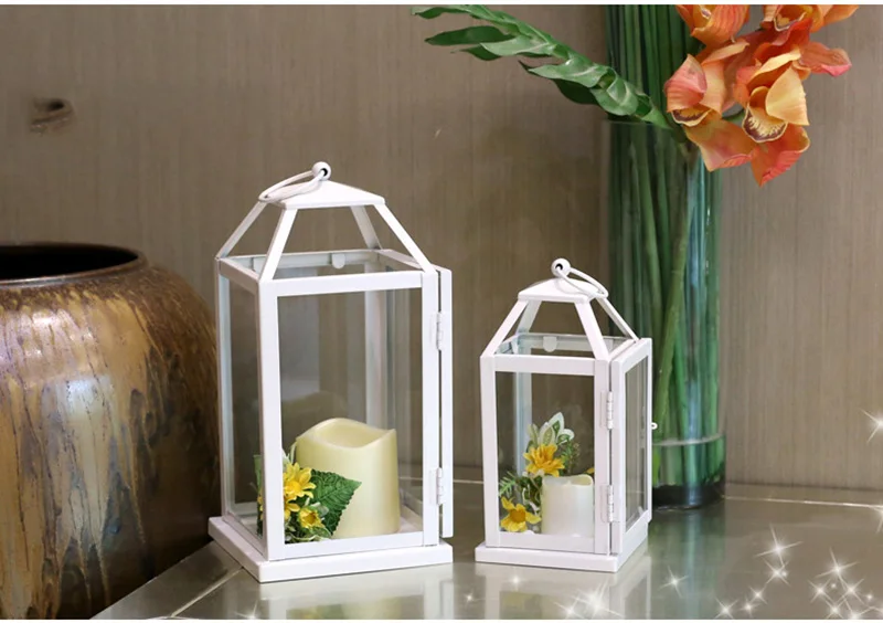 Wall Candle Holders Decoration Maison Christmas Candlestick Moroccan Décor Centre De Table Mariage Lantern Candle Crystal Candle (17)