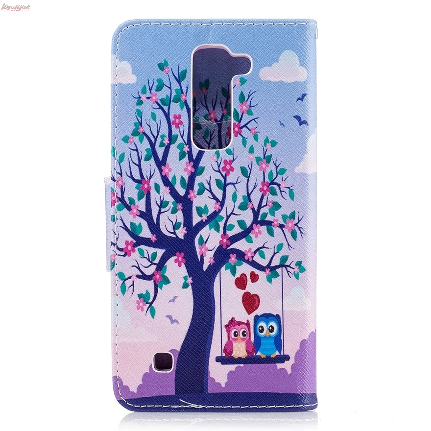 Флип чехол для LG K7 X210 DS X210ds случае телефон PU кожаный K 7X210 210ds LGK7 окрашены кошелек