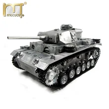 Мату 1 16 Завершить все полный Металл Немецкий Panzer III RC танк модель airsoft отдачи ствола Готов к Запуску РТР версии военных танковый бой танки на радиоуправлении