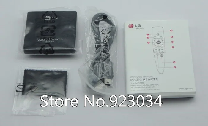 Original Version Magic Motion Remote Control AN-MR300/AN-MR3005 for LG 2012 Smart TV LM6600/LM6200 Series with Manual