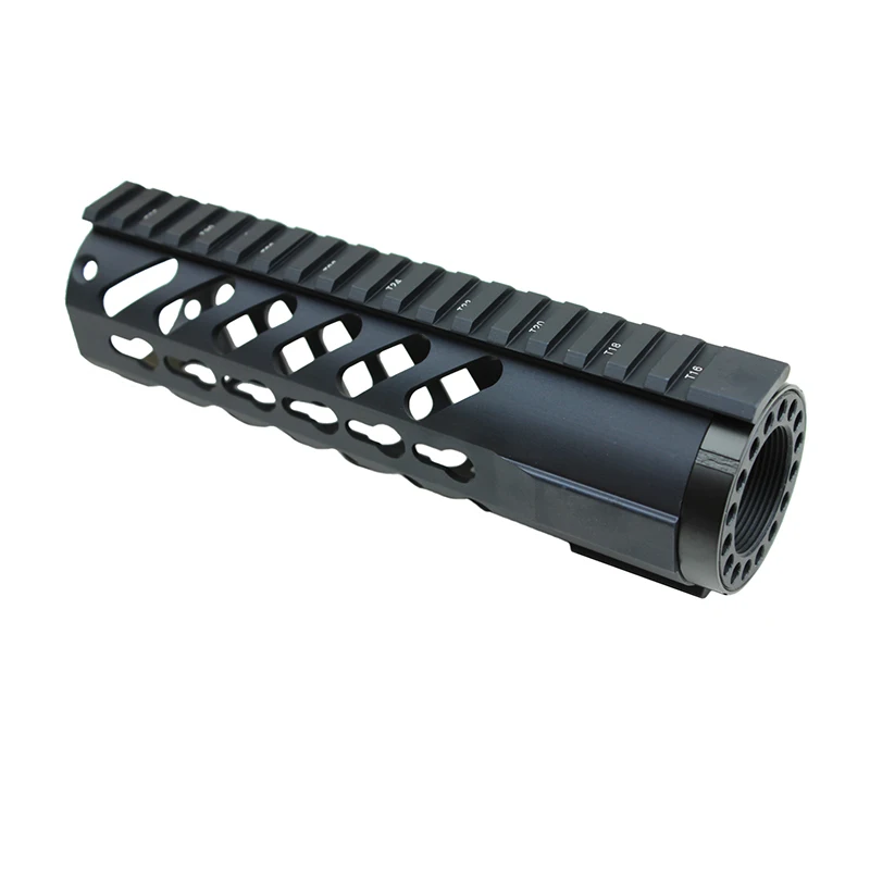 

Funpowerland   Keymod Tactical 7'' Carbine Free Floating Handguard Mount Bracket with Detachable Rails BLACK Free Shipping