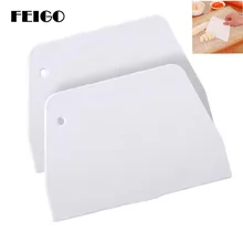 FEIGO 2 шт. DIY крем гладкая лопатка для приготовления торта выпечка Кондитерские инструменты скребок для теста кухонный нож для теста резак высокое качество F163