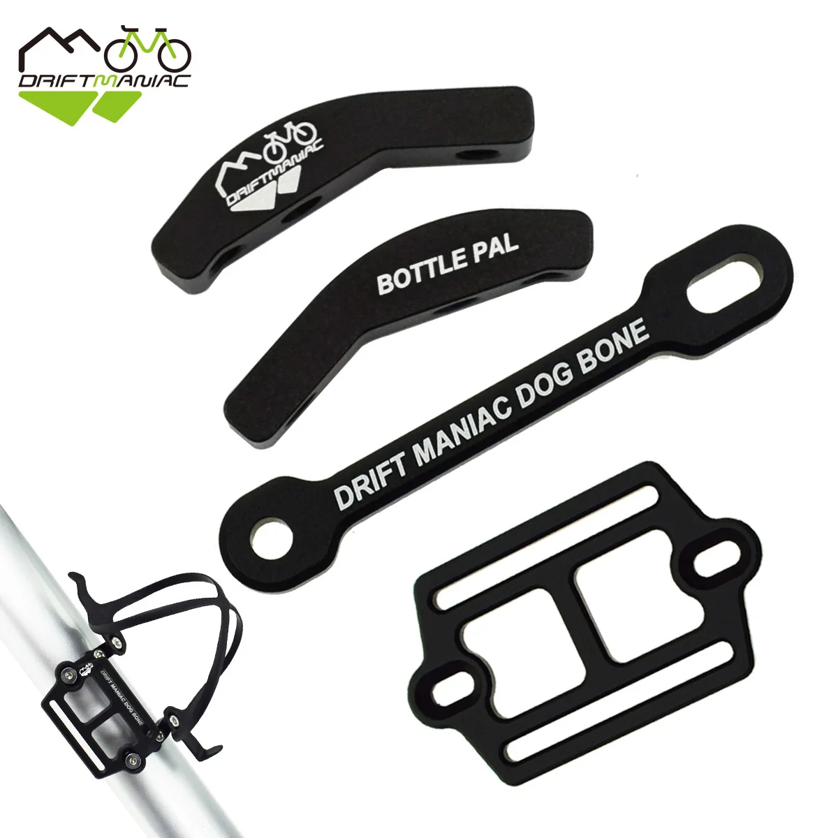

DRIFT MANIAC Bicycle Racks Bike Bottle Cage& Pump Or Tools Adapter Frame Racks For Cycling Bikepacking
