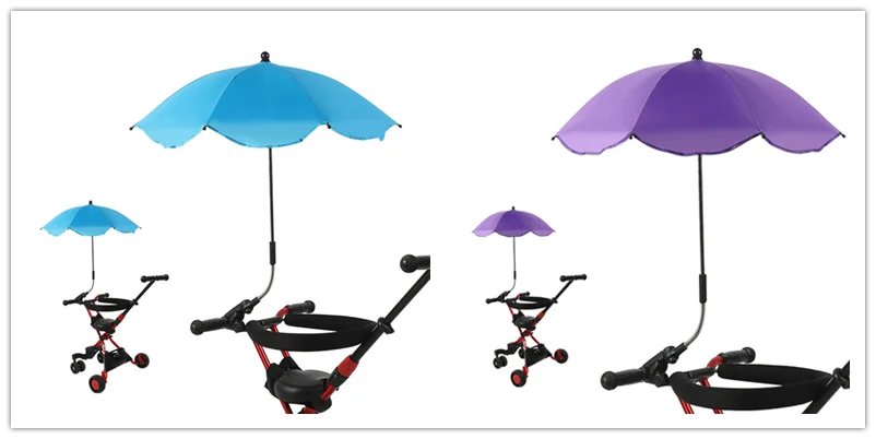 Защита от ультрафиолета, непромокаемый чехол для детской коляски, зонт можно сгибать свободно, не ржавеет, универсальные аксессуары для коляски