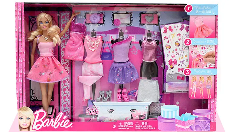 Барби Сделай Сам одежда Стиль наряжаться Детские игрушки ролевые куклы маленькая девочка подарок на Рождество Барби Boneca DVJ64 - Цвет: Y7503