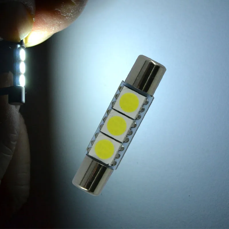 ȫ�� �佺�� �� LED ����, �ڵ��� ȭ��� �ſ� ����, �������� ǻ�� ����Ʈ, ȭ��Ʈ, T6.3, 28mm, 31mm, 3 SMD, 5050, 12V, 10 ��