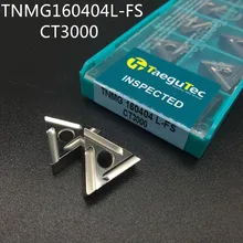 20PCS TNMG160404 L FS CT3000 External Turning Tools Cermet Grade Carbide insert Lathe cutter Tool Tokarnyy turning insert